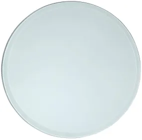 14 Inch Beveled Glass Table Top | 3/8" Thick Tempered Polished Edge |14" Diameter 1" Bevel