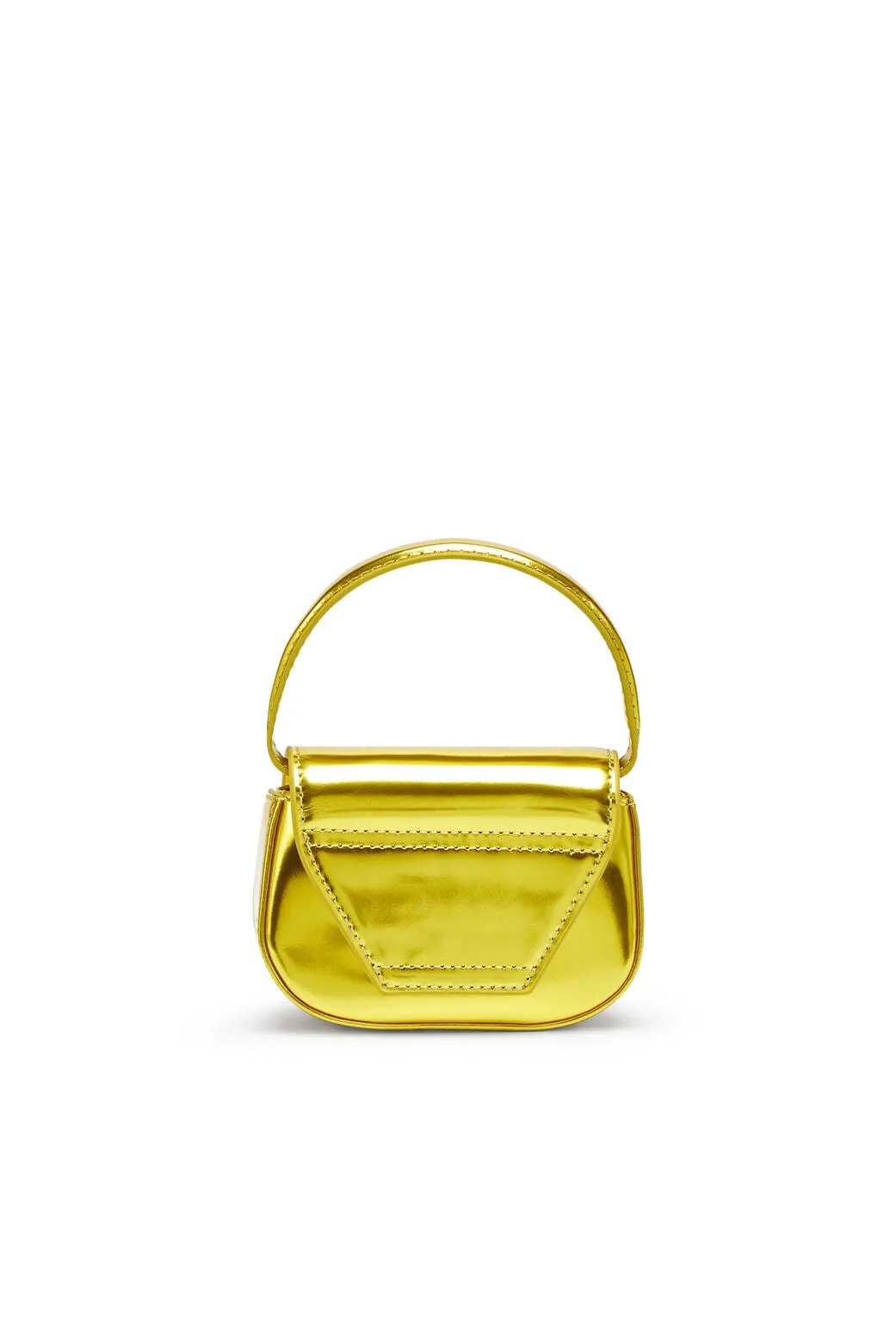 1DR-XS-S-Iconic mini bag in mirrored leather Yellow