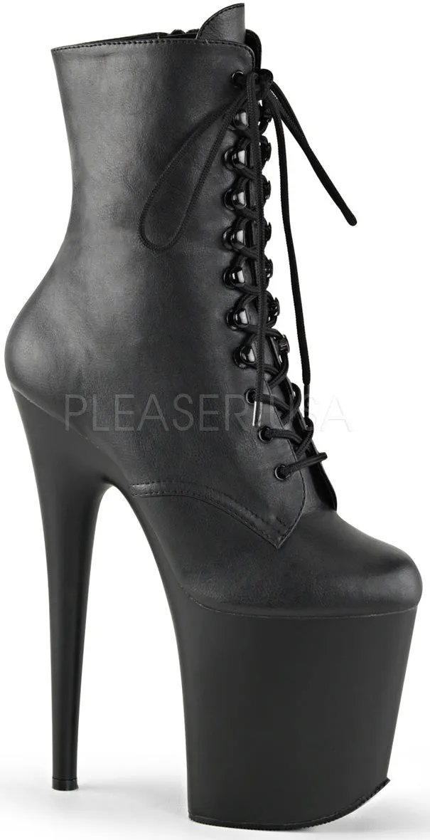 8" Lace-Up Front Ankle Boot (FLAMINGO-1020)