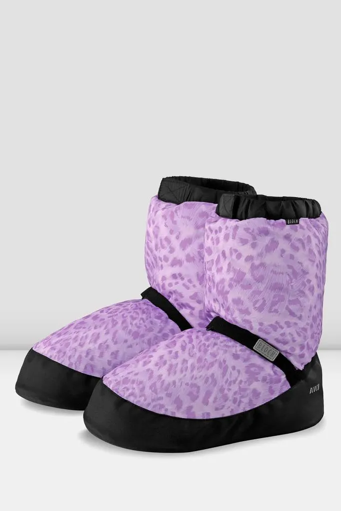 Adult Leopard Print Warm Up Booties