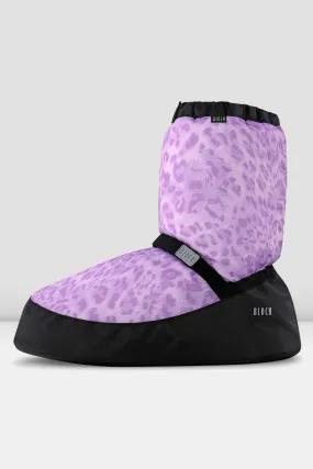 Adult Leopard Print Warm Up Booties