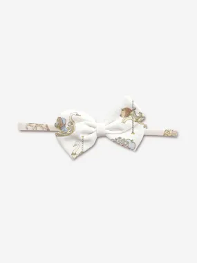 Atelier Choux Baby Girls Carousel Bow Headband in White