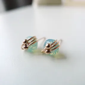 Atom Earstuds / Crystal | Seafoam Green