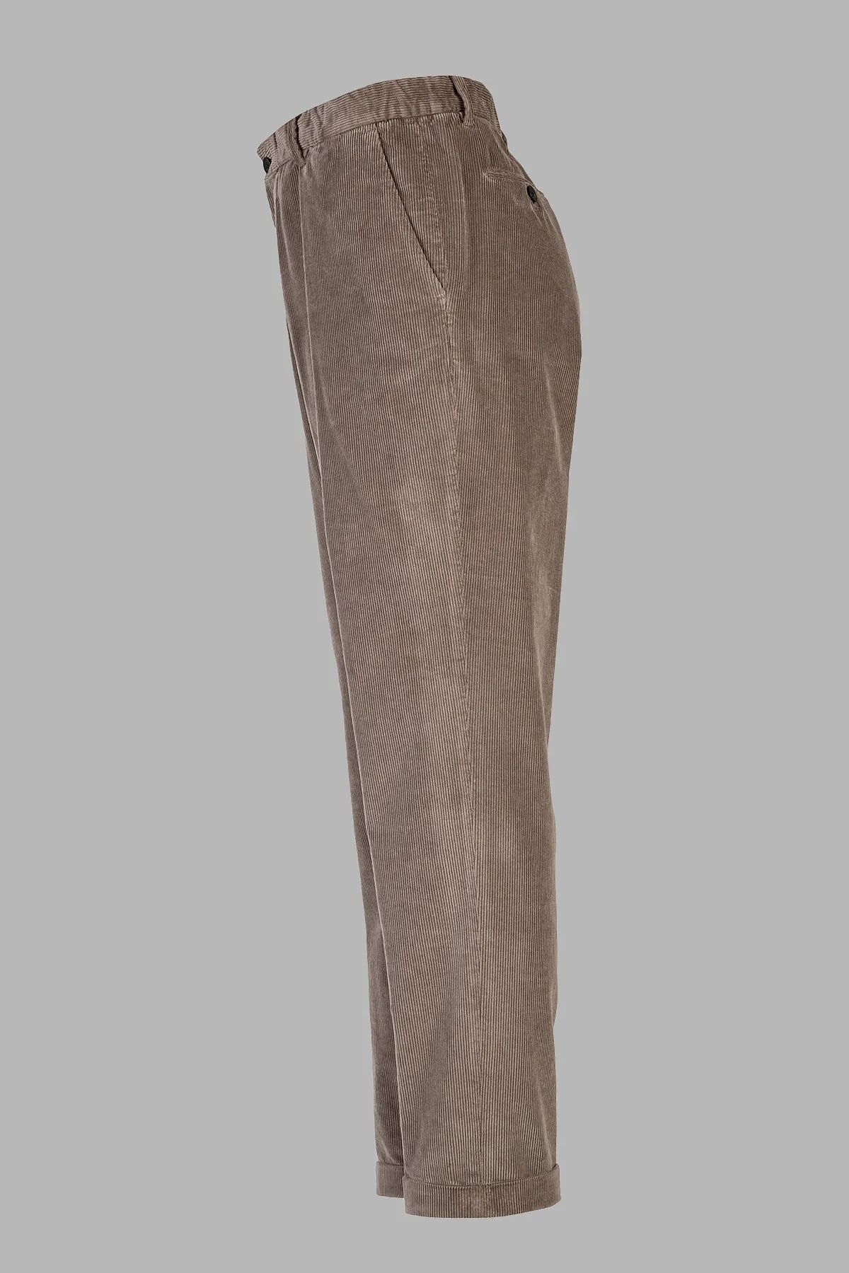 BG61 - Pantalone tasca america in velluto 1000 righe cotone/modal