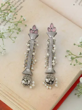 Blush Aanandika Oxidised Jhumkis