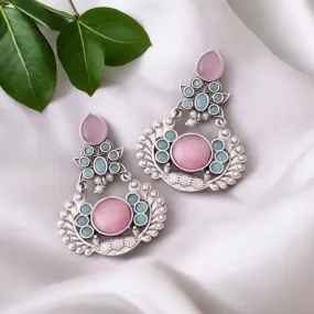 Blush Rudri Oxidised Danglers