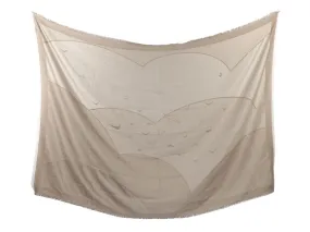 Cartier Taupe Bird Shawl