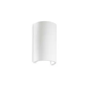 Curved Up Down Plaster Wall Light