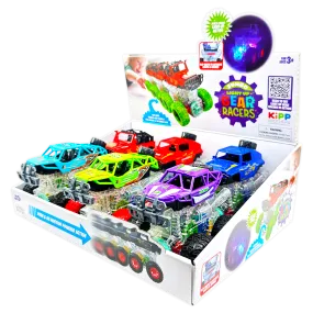 Friction Toy Car Light Up Jumbo Assortment - 6 Pieces Per Display 25030