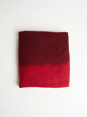 Fuzzy Feutre Two Tone Shawl in Queen's Red   Tibetan Red Monk