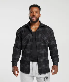 Gymshark Check Shirt - Black