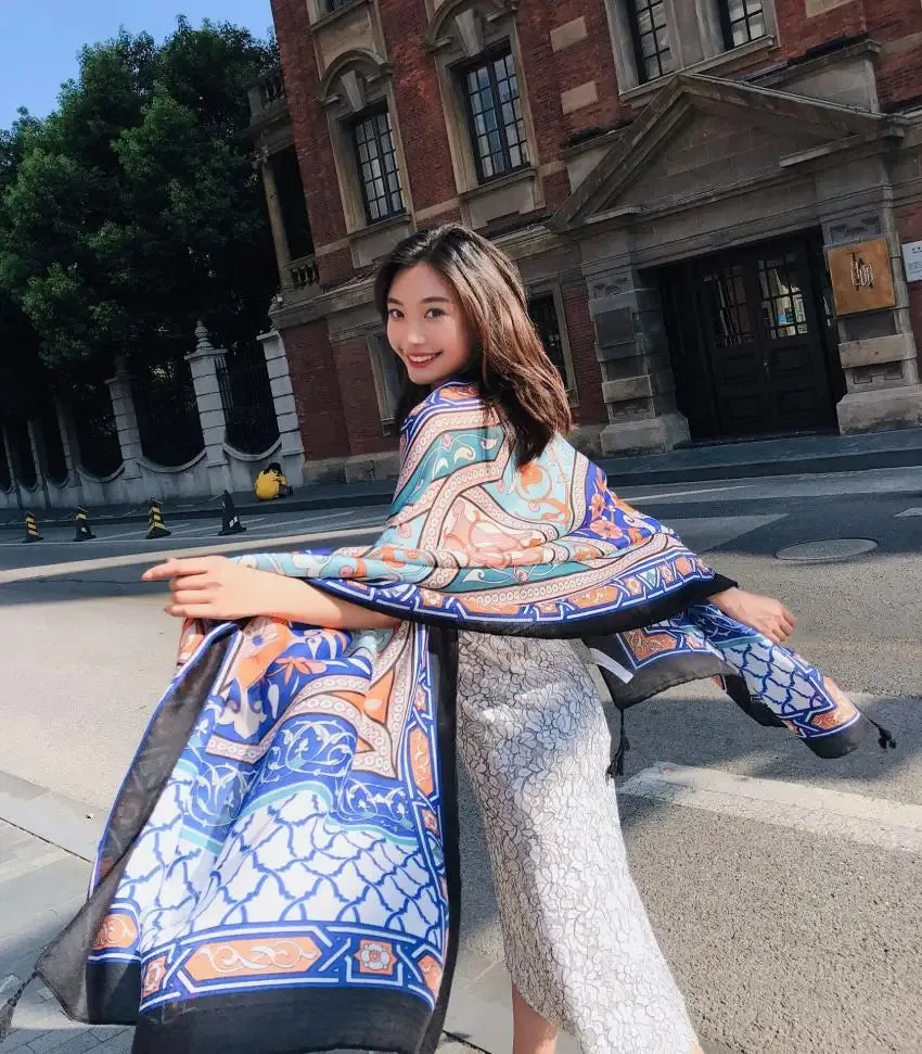 Hot New 90x180cm Twill cotton Pareo 2018 Summer Cover-Ups Rectangle Wrap Scarf Swimsuit Bikini Cover Up Autumn Beach Sarong Mats