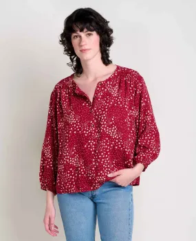 Manzana Long Sleeve Peasant Top