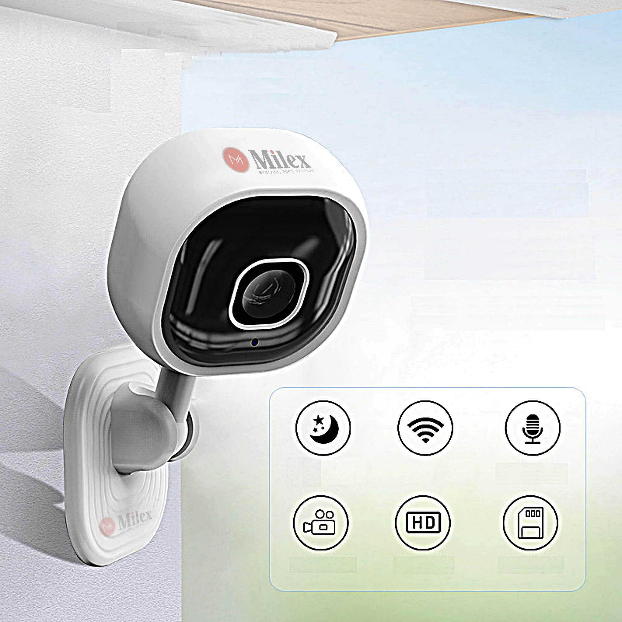 MILEX 2 WAY INFRARED SECURITY CAMERA -KEEP AN EYE ON WHAT MATTERS MOST! SECURE YOUR HOME AND FAMILY 2 pack