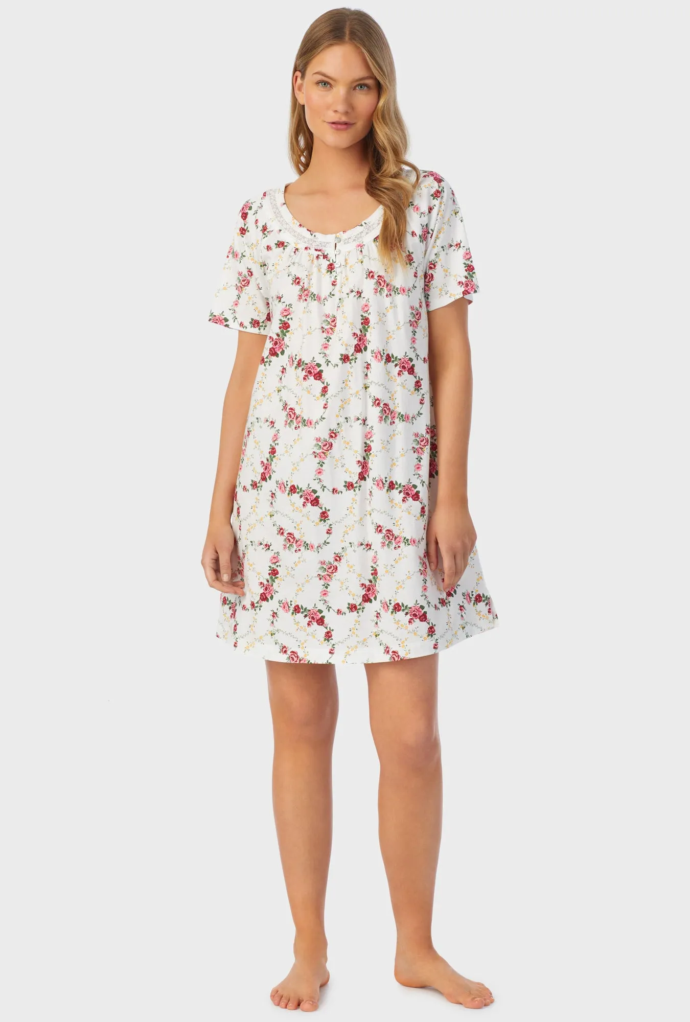 Rose Vine Short Nightshirt