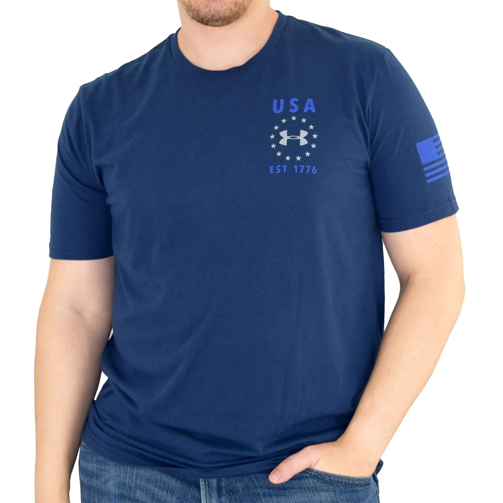 Under Armour USA Emblem T-Shirt Navy